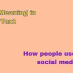 ISTG Meaning in Text