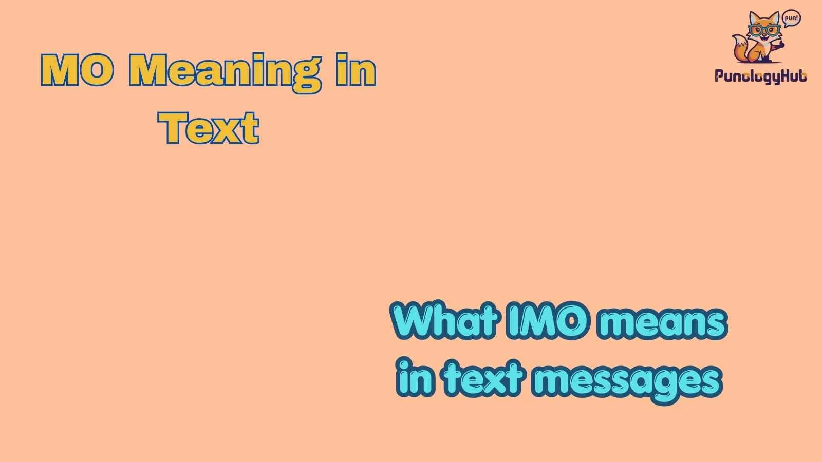 MO Meaning in Text