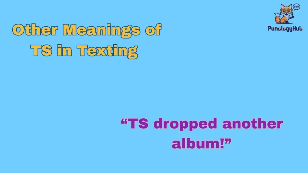 Other Meanings of TS in Texting
