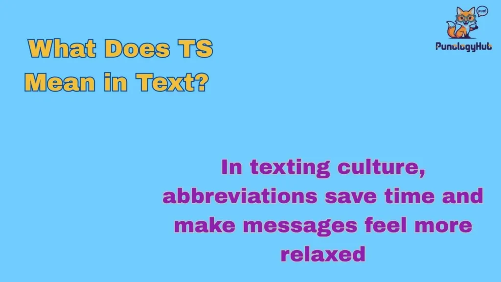 What Does TS Mean in Text?