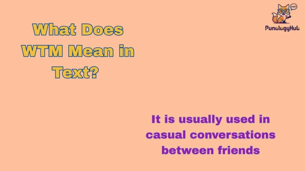 What Does WTM Mean in Text?