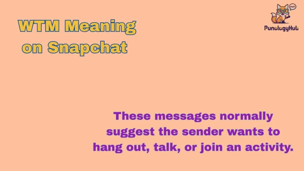 WTM Meaning on Snapchat