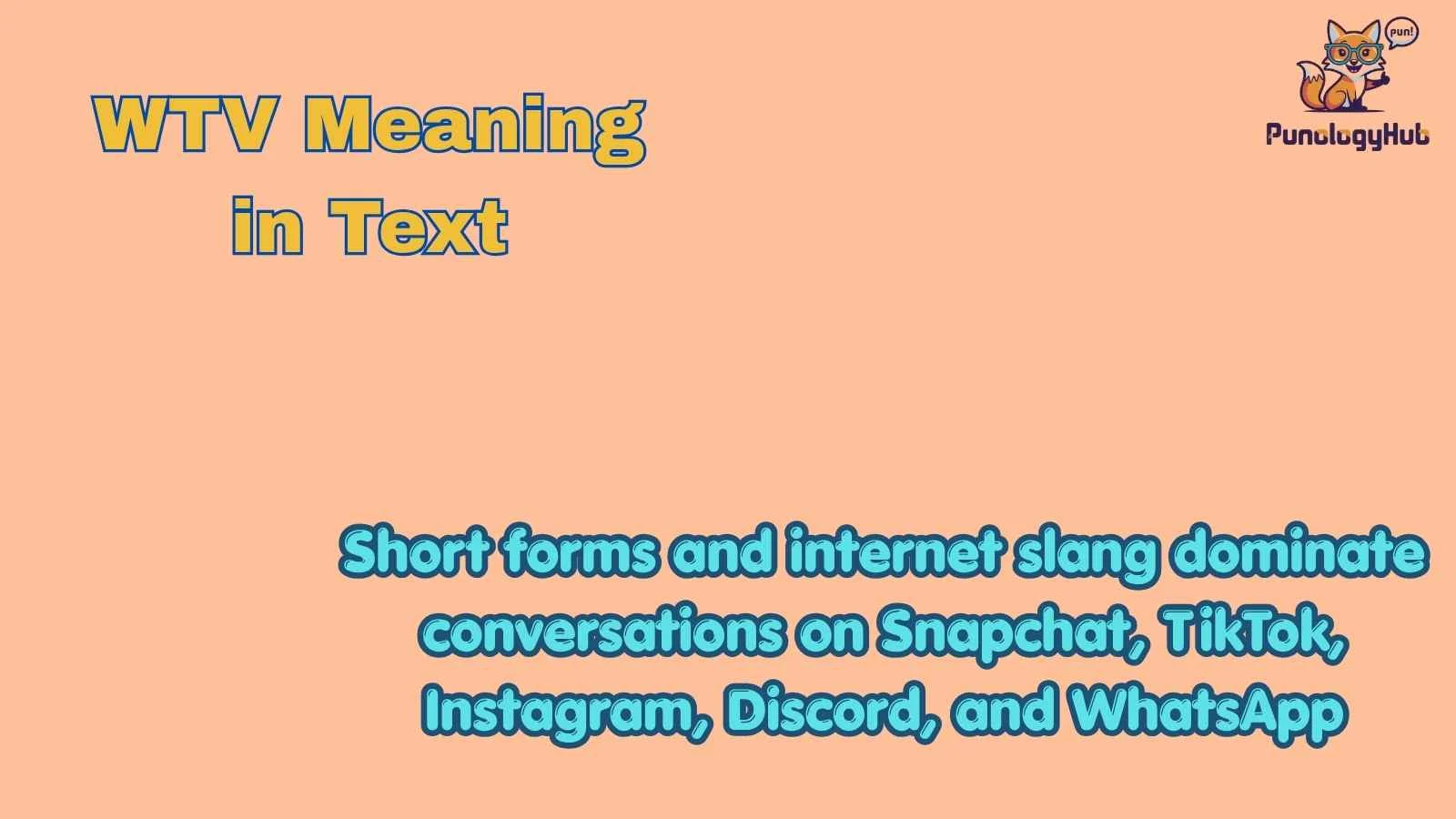 WTV Meaning in Text