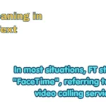 FT Meaning in Text