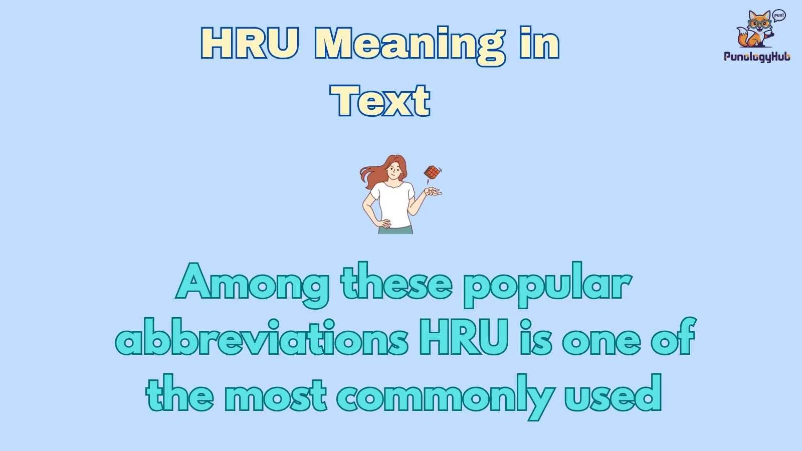 HRU Meaning in Text