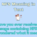 NFS Meaning in Text