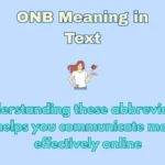 ONB Meaning in Text