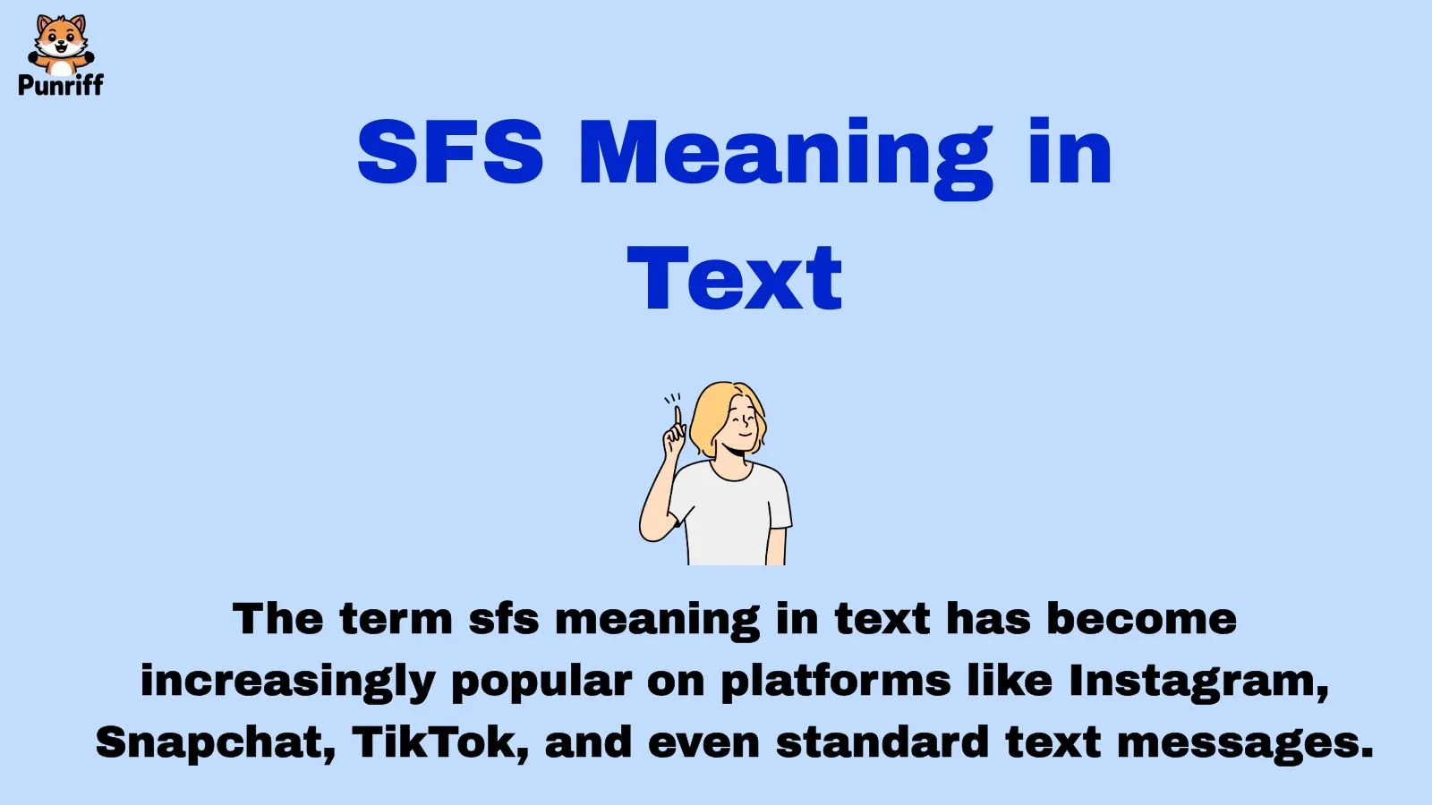 SFS Meaning in Text